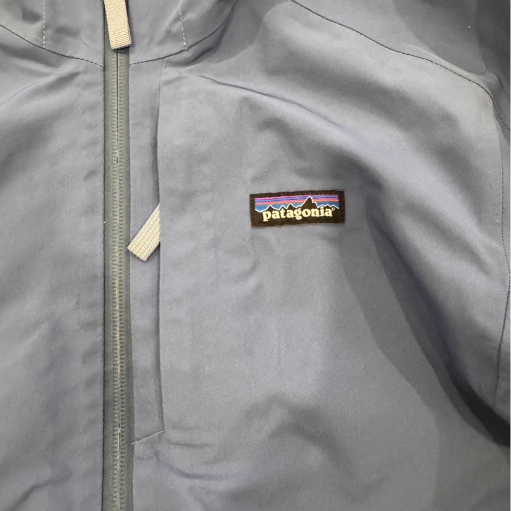 Patagonia Kids Goretex Snowboard Ski Blue Storm Shift Jacket Medium 10 Yr Recco - Picture 6 of 10